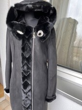 damen lammfellmantel Pelzmantel Kapuze gr 42