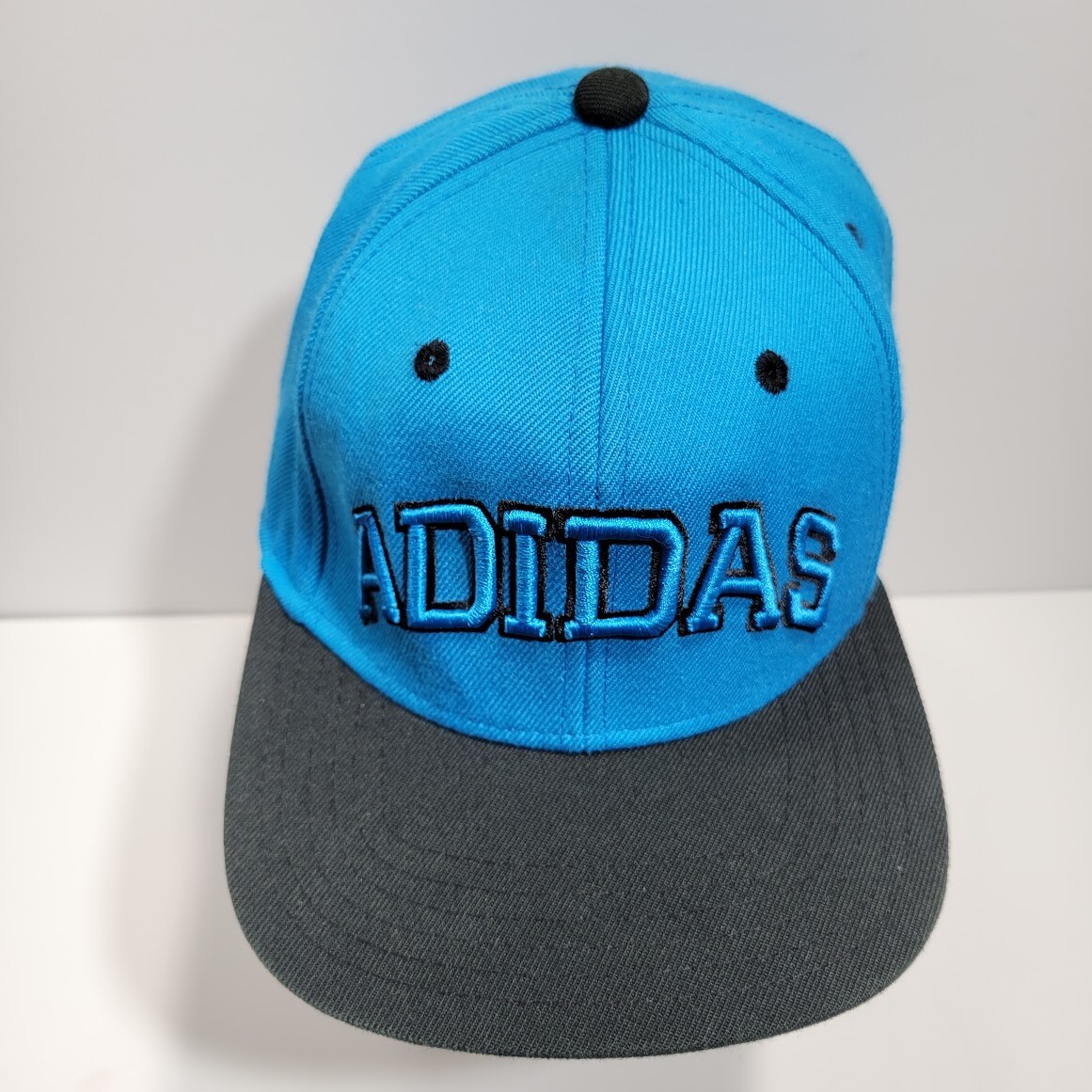 Adidas Blue Hat Cap Adjustable Snap Back Spell Ou… - image 1