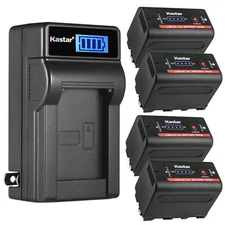 Kastar NP-F780 Battery LCD Wall Charger for Sony CN-126 CN-160 LED Video Light