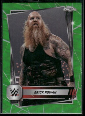 2025 Topps Chrome WWE Erick Rowan #49 Green Refractor /99