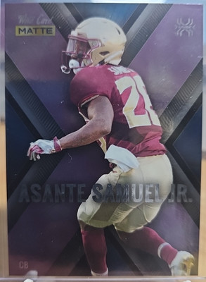 2021 WILDCARD MATTE XPLODE BLUE W/PURPLE X ASANTE SAMUEL JR