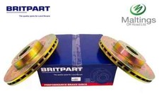 DRILLED + GROOVED FRONT BRAKE DISCS LR016176 380MM TO FIT RANGE ROVER SPORT L494