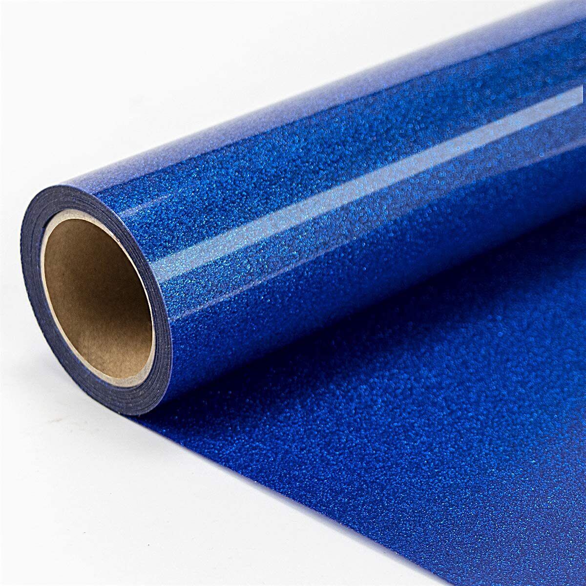 HTVRONT 10 inch x 15ft Glitter Royal Blue Heat Transfer Vinyl Iron on T-Shirt for Cricut & All Cutter Machine, Size: 10 x 15ft