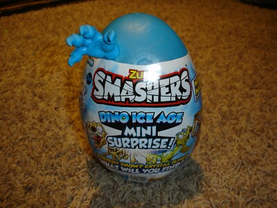 NEW Zuru Smashers Dino Ice Age mini Surprise Egg Blue hand 10 pieces