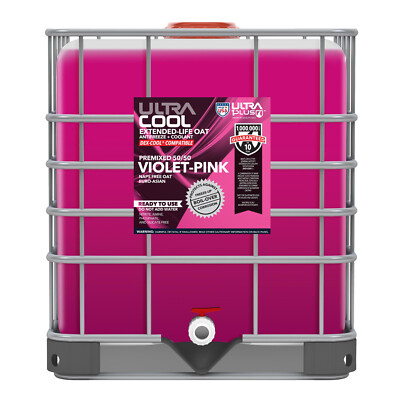 UltraCool OAT Extended Life Antifreeze + Coolant PREMIXED 50/50 PINK - 250 Gal