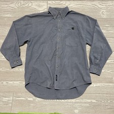 Apple Computer Employee Mens Button Down Gray...