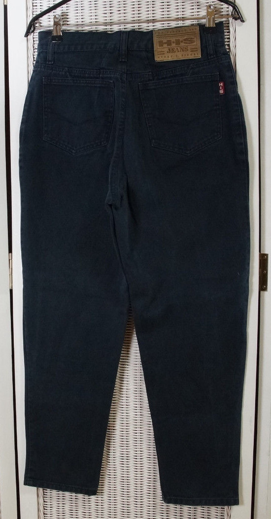 HIS Dark Blue Dyed Denim Jeans 29W 27L Henry I. Siegel 5-Pocket