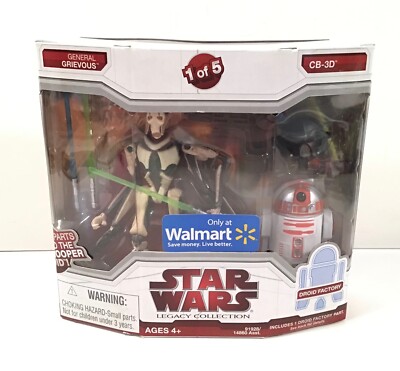 Star Wars Legacy Collection General Grievous and CB-3D boxed Droid
