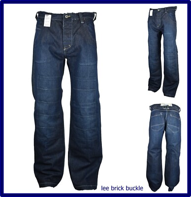 Wide Men's Jeans Lee Wide Leg Hip Hop Rap Loose 44 46 48