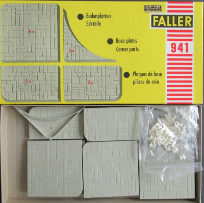 Faller ams HO Slotcar Bodenplatten Art Nr 941