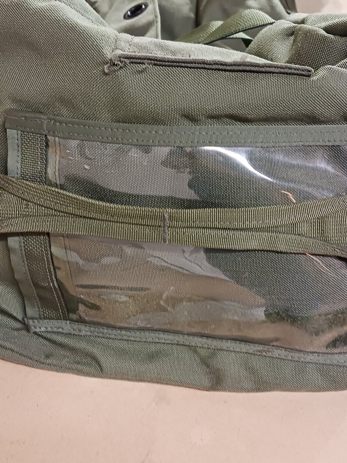 USGI Military Improved Duffel Sea Bag Green GC NSN 8465016046541