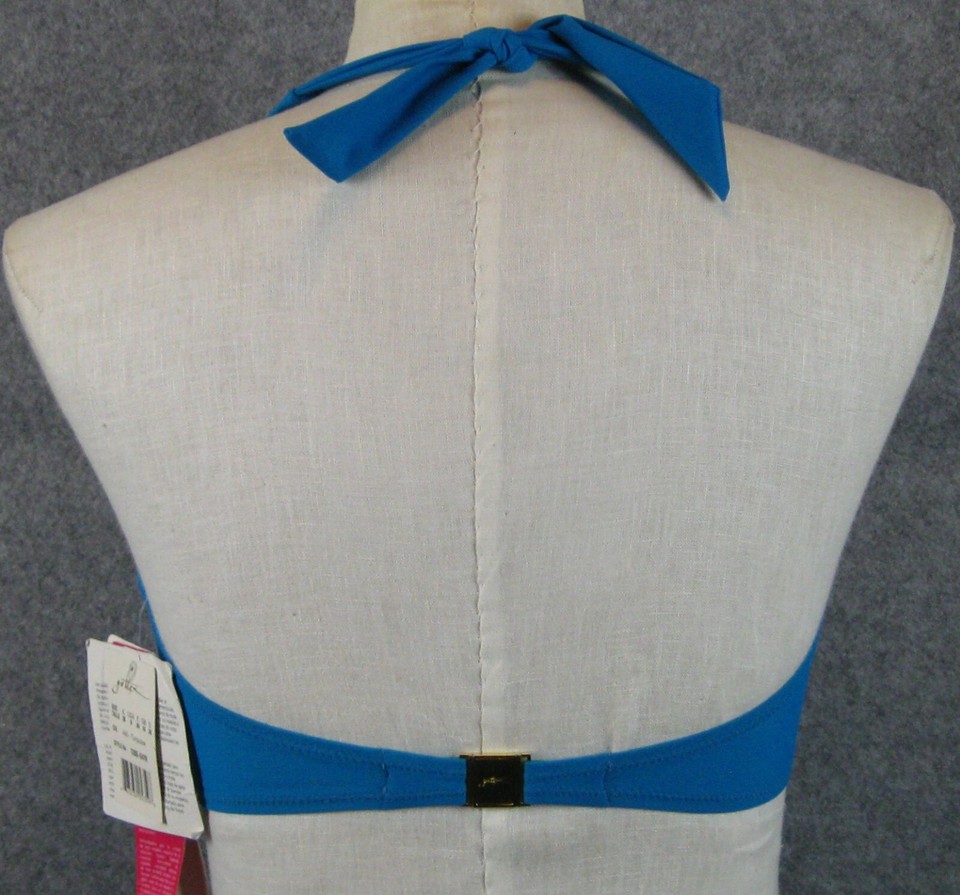 Gottex Womens Bikini Top Size 8 E Cup Contour Halter Wireless Swim