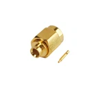 5-Pack SSMA Male Solder Mount Connector for 0.086" RG405 Semi Rigid Cable