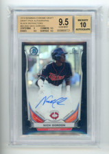 2014 Bowman Draft Nick Gordon Auto Black Refractor 13/35 BGS 9.5 Autograph