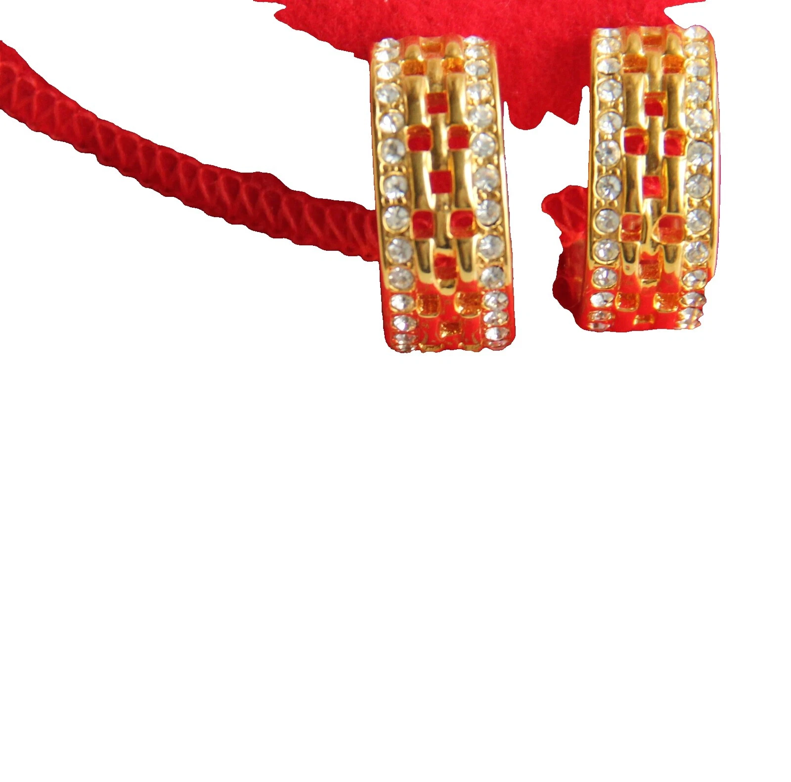 Cristal Kenneth Jay Lane Hoop Brincos