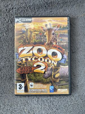 Zoo Tycoon 2 African Adventure Exp Pack PC CD ROM Retro Gaming