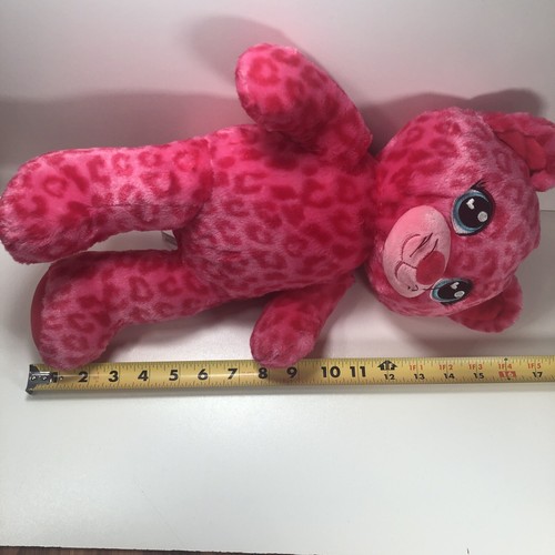COSTRUISCI UN ORSO CARAMELLE ROSA CALDO DOLCI PROFUMI LEOPARDO GATTO 16" GATTINO PELUCHE BAMBOLA GIOCATTOLO - Foto 6 di 6