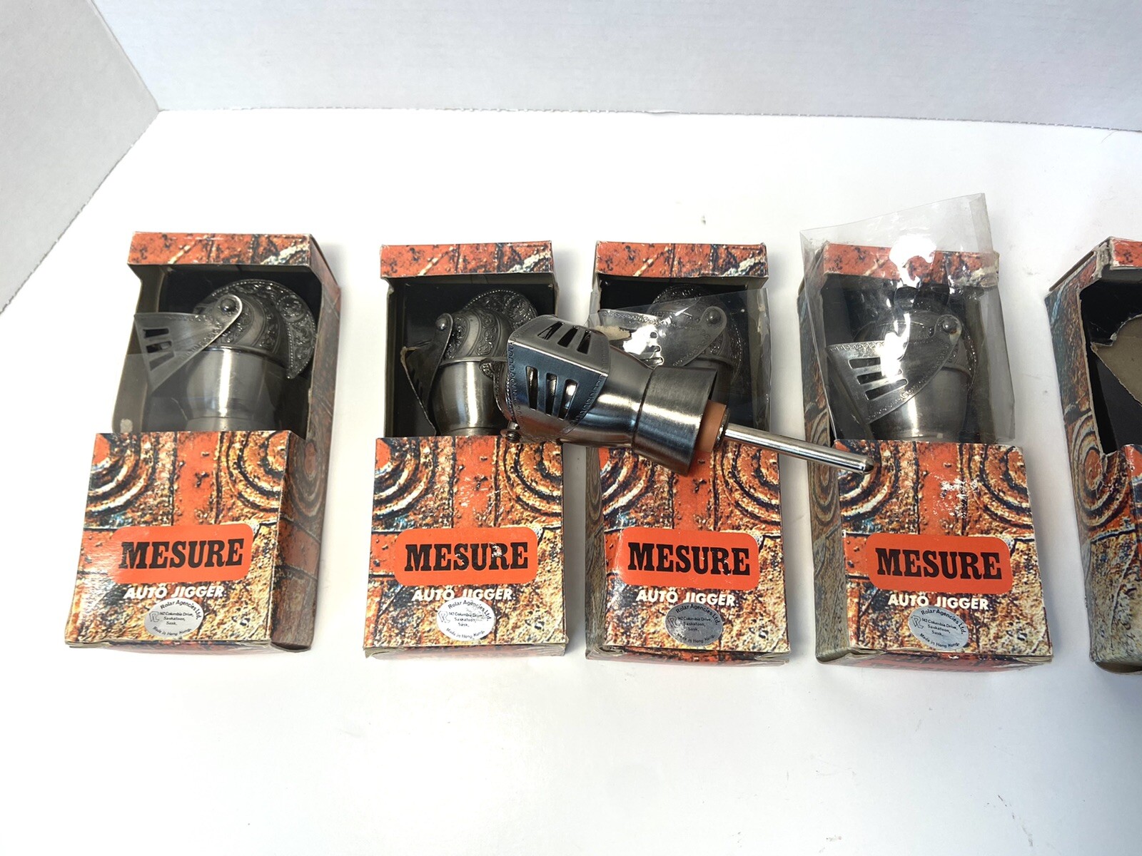 5VTG Knight Helmet Auto Jigger Set Measure Bottle Stopper Bar Ware