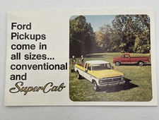 1975 Ford Supercab Pickup Truck Fold Out Sales Brochure Mailer Original