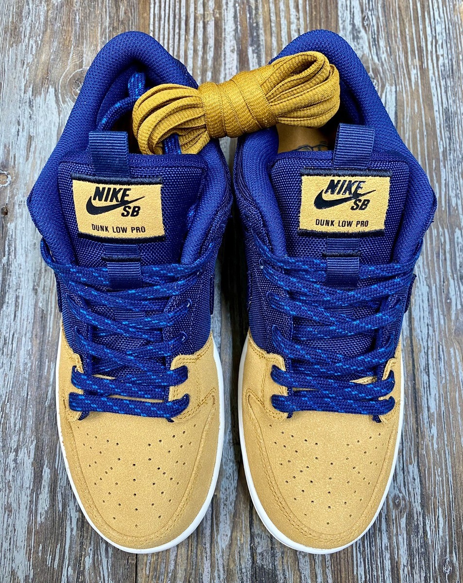 Nike SB Dunk Low Pro PRM Navy Brown Sneakers DD1503-200 Size