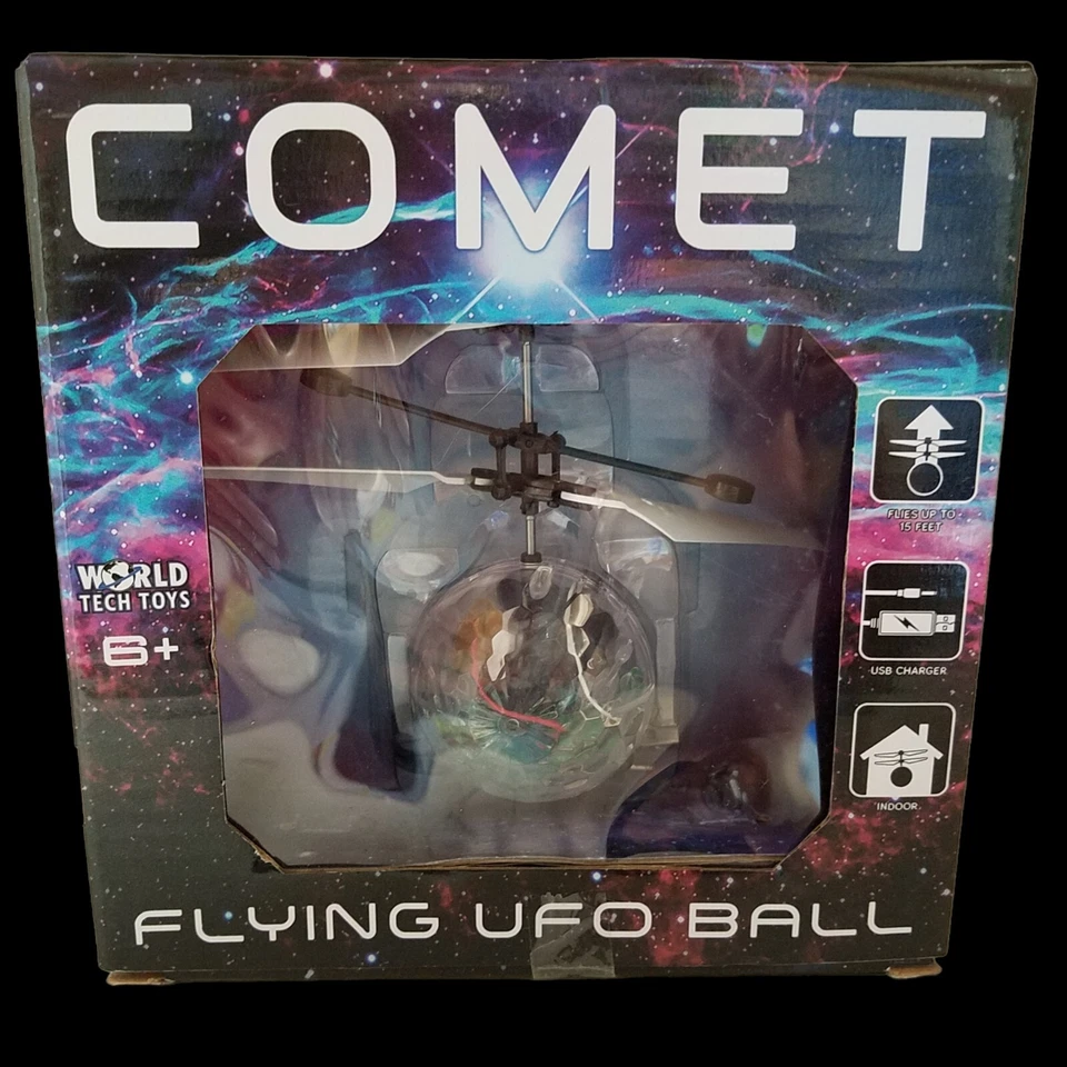 World Tech Toys COMETA VOLADOR OVNI HOVER BOLA LED efectos de luz CONTROL CON MANO Foto 2 de 4
