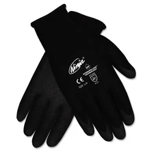MCR Safety N9699S Ninja HPT PVC coated Nylon Gloves - Black/Small (1-Pair) New
