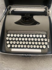 1964 VTG SMITH-CORONA Sterling Typewriter Starmist Grey Near Mint W/Case See Pic thumbnail