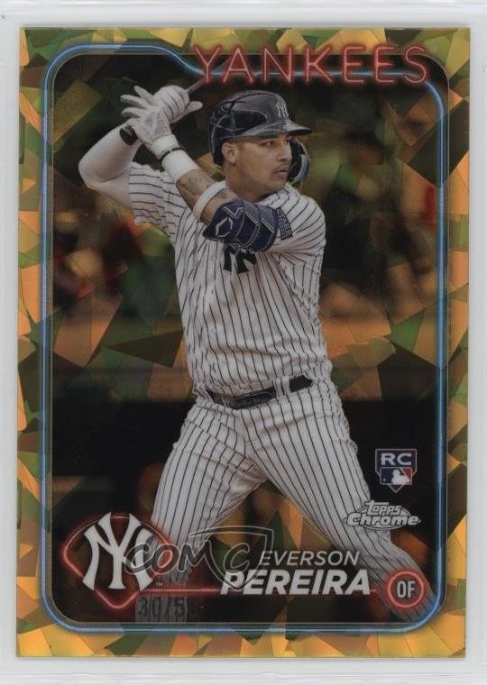 2024 Topps Chrome Sapphire Edition Gold 30/50 Everson Pereira Rookie RC 0o48
