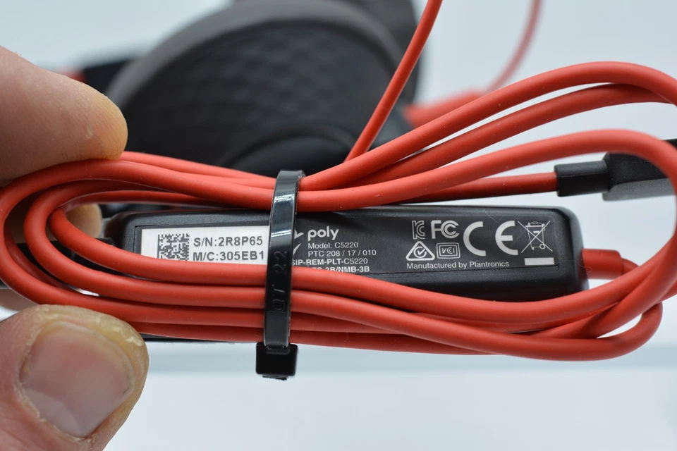 Poly Plantronics USB-A Blackwire C5220 On Ear Headset (BRAND NEW *No box) - Image 3 of 3