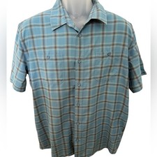 QUIKSILVER Waterman Collection Regular Fit Collared Shirt Men L Large