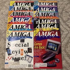 Bundle of 12 Amiga World Computer Magazines 1993 all 12 issues jan-dec months
