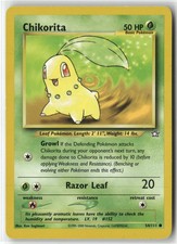 2000 Pokemon Neo Genesis Chikorita 54/111 Common English EX