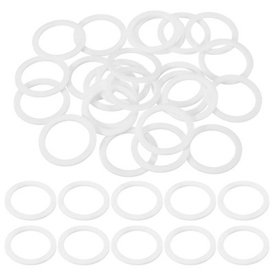 25Pcs Sealing Washers ID 35mm OD 45mm Thick 2mm O Sealing Ring, White