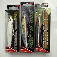 3x HART Fishing Lures ETURA 100S BE BAD SLIM Flat-J 110S Artificial SHAD Big Eye