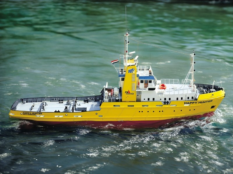 Happy Hunter Salvage Tug Boat with Fittings 1:50 Krick Robbe RC