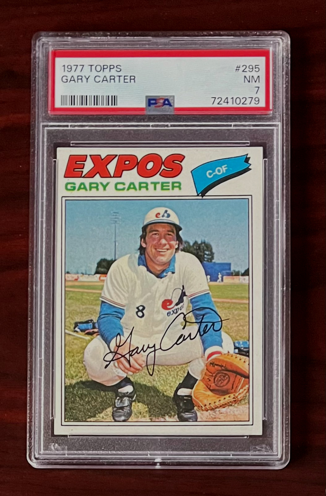 1977 Topps #295 Gary Carter HOF Montreal Expos PSA 7 NM!