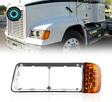 Headlight Bezel with LED Turn Signal Assembly Compatible With Freightliner FL...