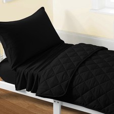 Microfiber Toddler Bedding Set, Soft and Easy Care Crib Sheet Set, Includes Quil