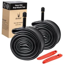 2 PCS 16 Inch Heavy Duty 16x1.50/1.90 Bike Tubes AV32MM Schrader Valve 38/48 