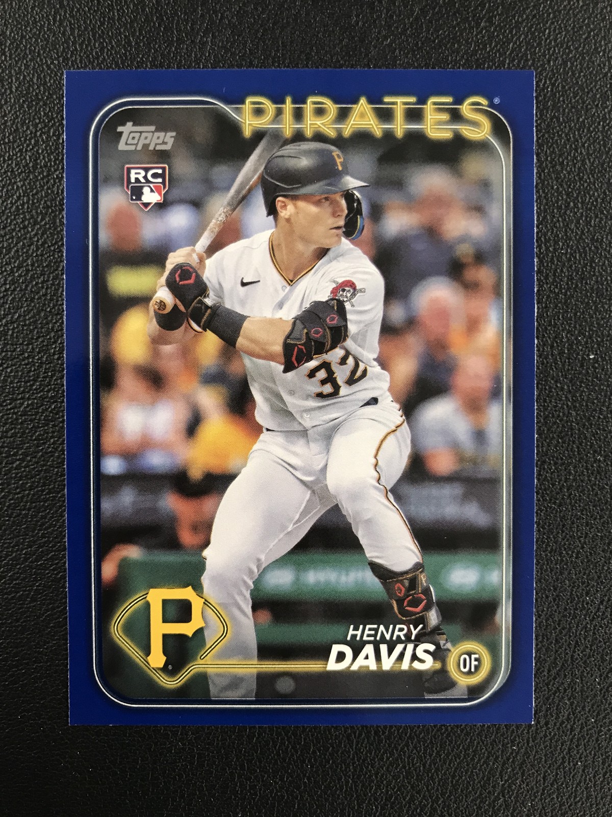 2024 Topps #295 Henry Davis Rookie Pittsburgh Pirates Royal Blue Border