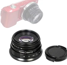 35mm F1.6 Large Aperture Manual Prime Fixed Lens APS-C for Sony E-Mount Camer...