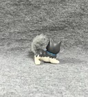 LITTLEST PET SHOP KENNER 1994 TWINKLING SLEDDING PARTY GRAY WHITE HUSKY DOG LPS — photo 2