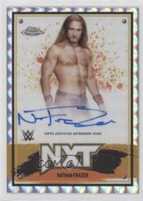 2025 Topps Chrome WWE NXT Geometric Refractor Nathan Frazer #NXT-NFR Auto 1g2u