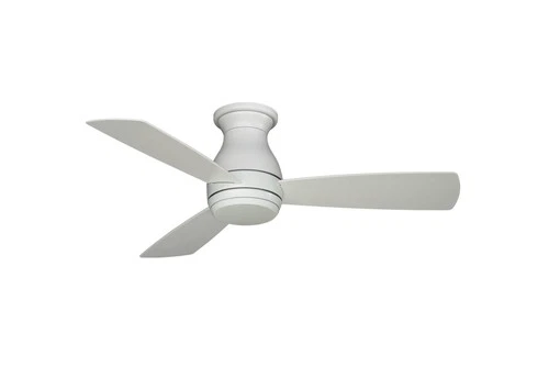 44" Fanimation Hugh Matte White LED Hugger Ceiling Fan - Picture 3 of 6