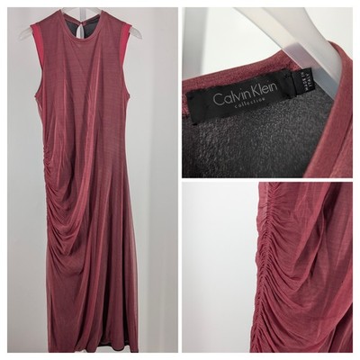 calvin klein ruched midi dress Calvin Klein Womens Plus Tea Length Ruched Midi Dress