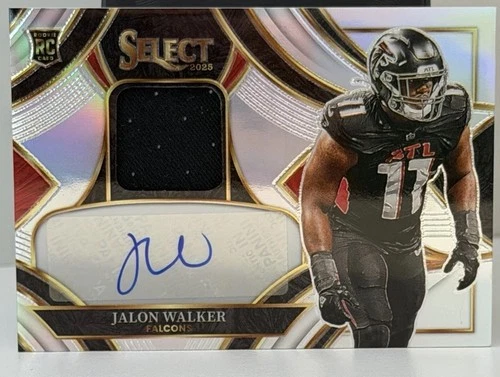 2025 Panini Select Jalon Walker Rookie Auto Jersey Silver Prizm /249 RPA