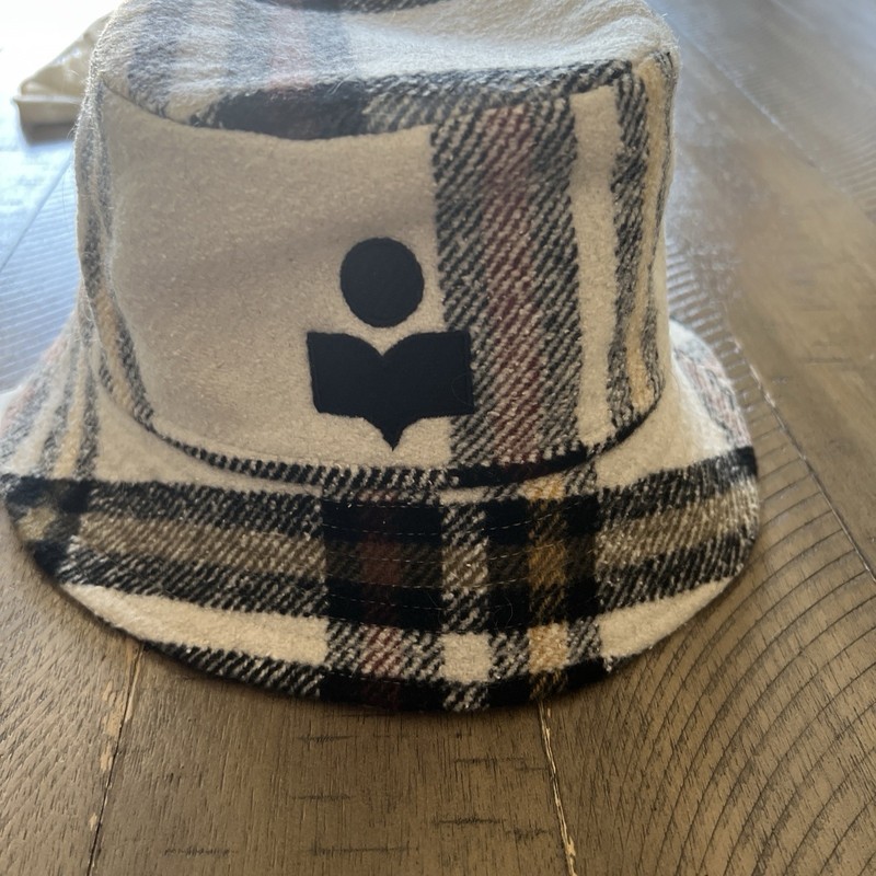 Designer Isabel Marant Bucked Hat Women's Size S Beige Wool Felt Bucket Hat