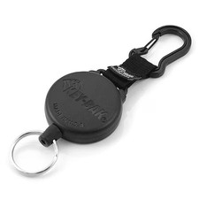 Key-Bak 0488-603 Key Reel, Black, Stainless Steel Spring, Polycarbonate