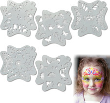 Reusable Face Paint Stencils Kit, 5 Piece Set