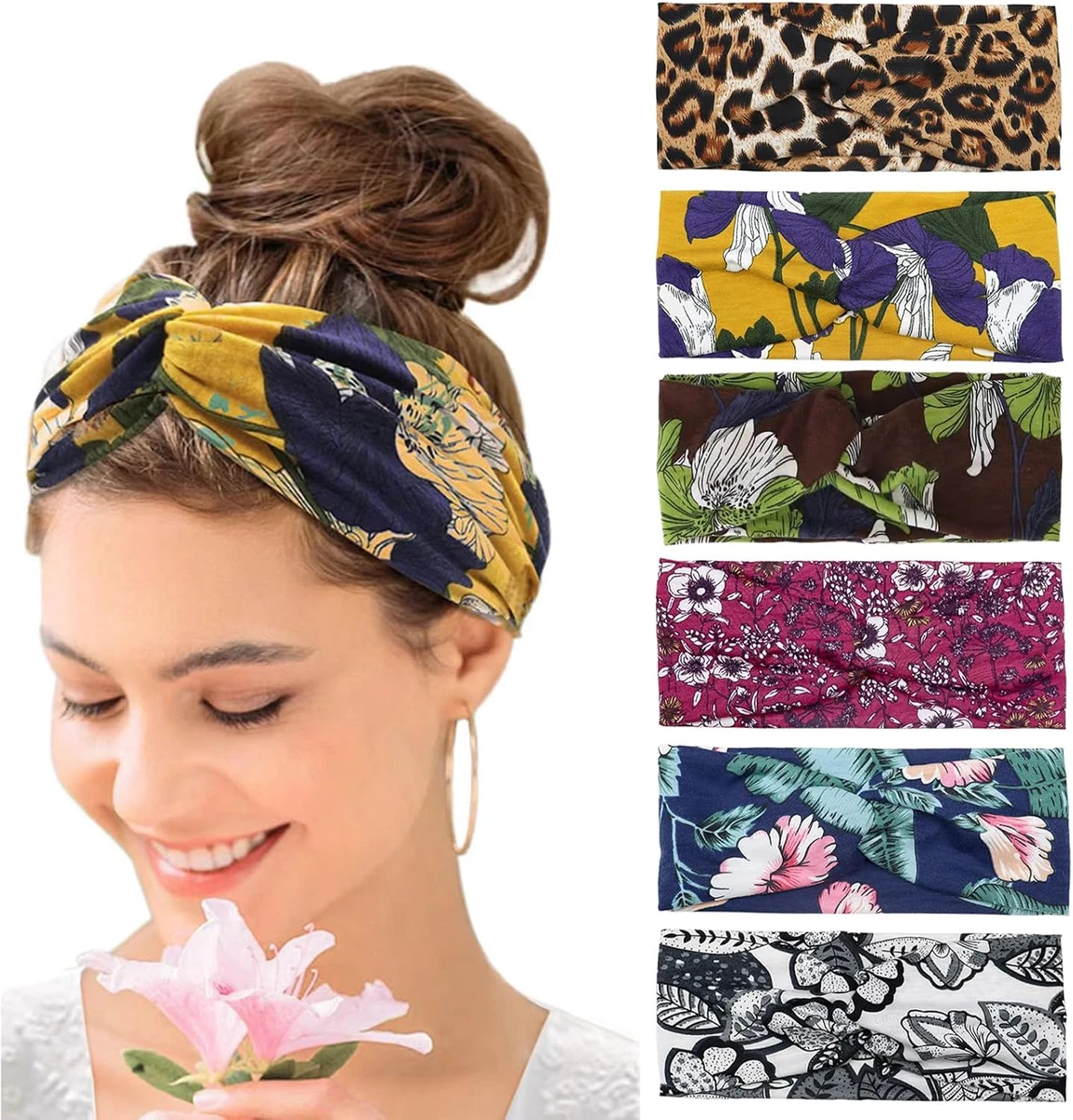 Fascia per capelli Multicolore in tessuto per capelli da donna